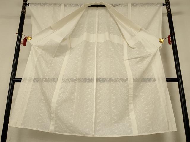 平和屋着物＊夏物　長襦袢　草花文紗　象牙色　AABH6459jd 平和屋着物＊夏物 長襦袢 レース 花尽くし 象牙色 AABH9405jd