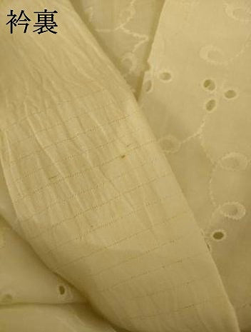 平和屋着物＊夏物　長襦袢　レース　白色　綿　AABH9407jd 平和屋着物＊夏物 長襦袢 レース 白色 綿 AABH9407jd