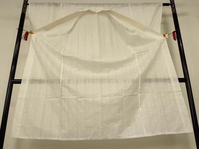 平和屋着物＊夏物　長襦袢　レース　白色　綿　AABH9407jd 平和屋着物＊夏物 長襦袢 レース 白色 綿 AABH9407jd