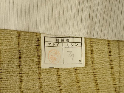 平和屋着物＊夏物 小紋 幾何学文様 洗える着物 AABH9408jd