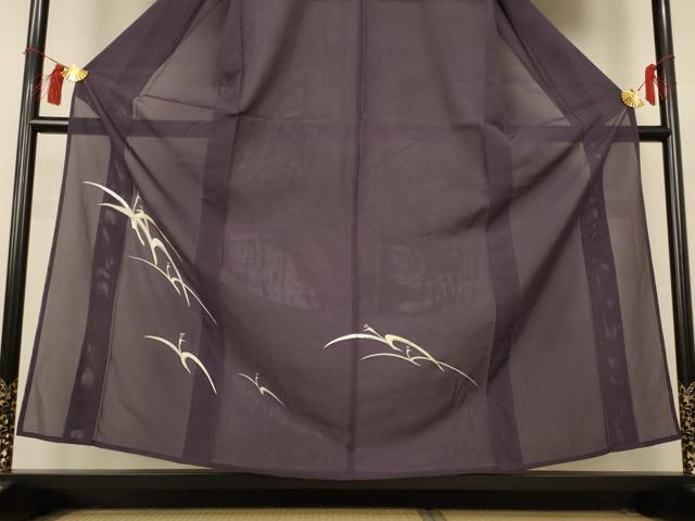平和屋着物＊夏物 訪問着 絽 飛鳥文 金銀彩 正絹 逸品 AABH9415jd
