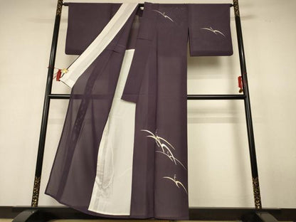 平和屋着物＊夏物 訪問着 絽 飛鳥文 金銀彩 正絹 逸品 AABH9415jd
