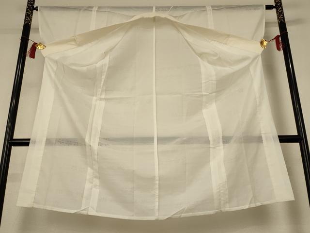 平和屋着物＊夏物　長襦袢　草花紋紗　象牙色　洗える着物　AABH9416jd 平和屋着物＊夏物 長襦袢 草花紋紗 象牙色 洗える着物 AABH9416jd