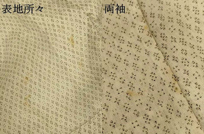 平和屋着物＊夏物　男性　小紋　絣柄　AABH9418jd