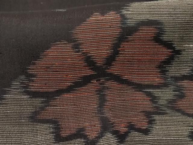 平和屋着物＊夏物　紗紬　扇面花文　正絹　逸品　AABH9419jd