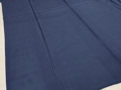 平和屋着物＊夏物　色無地　絽　鉄御納戸色　正絹　逸品　AABH9423jd