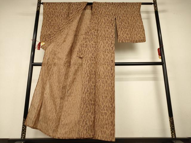 平和屋着物＊夏物　小千谷ちぢみ　麻　逸品　AABH9424jd