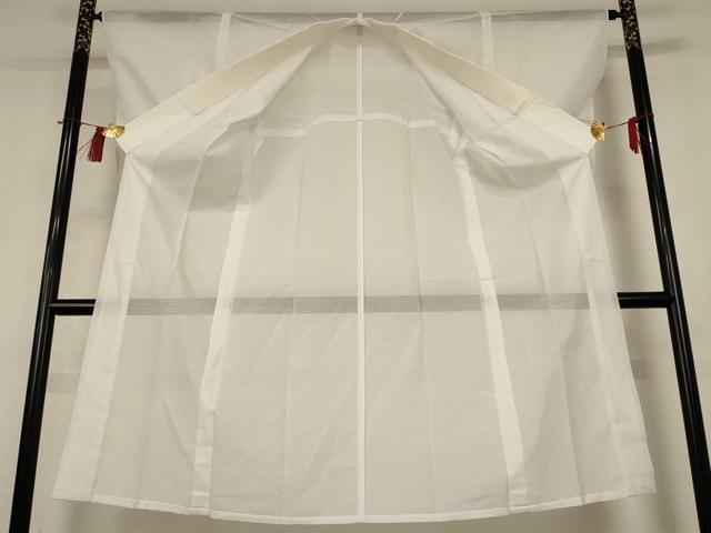 平和屋着物＊夏物 長襦袢 絽 白色 洗える着物 AABH9425jd