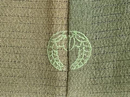 平和屋着物＊夏物 小紋 絽縮緬 霞文 暈し染め 正絹 逸品 AABH9429jd