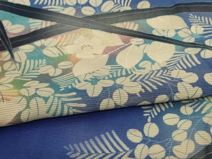 平和屋着物＊夏物 訪問着 絽 草花文 暈し染め 正絹 逸品 AABH9433jd