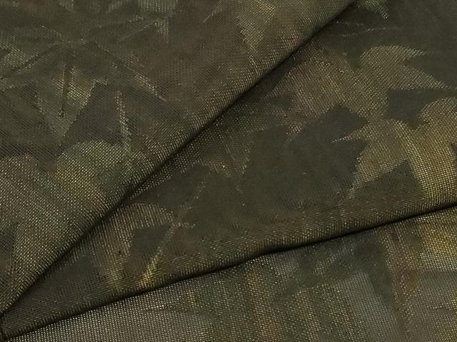 平和屋着物＊夏物 小紋 紗 楓文 正絹 逸品 AABH9435jd