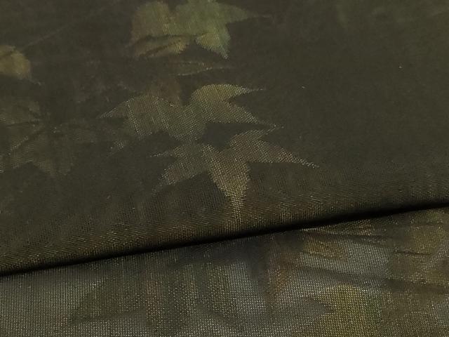 平和屋着物＊夏物 小紋 紗 楓文 正絹 逸品 AABH9435jd