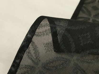 平和屋着物＊夏物 小紋 紗 七宝文 正絹 逸品 AABH9438jd