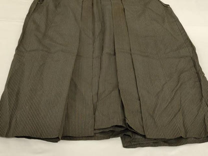 平和屋着物＊夏物 男性 行灯袴 縞 正絹 逸品 AABH9440jd