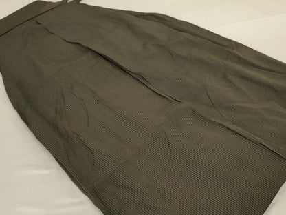 平和屋着物＊夏物 男性 行灯袴 縞 正絹 逸品 AABH9440jd