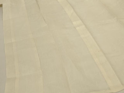 平和屋着物＊夏物 長襦袢 舞葉紋紗 鳥の子色 麻 AABH9446jd