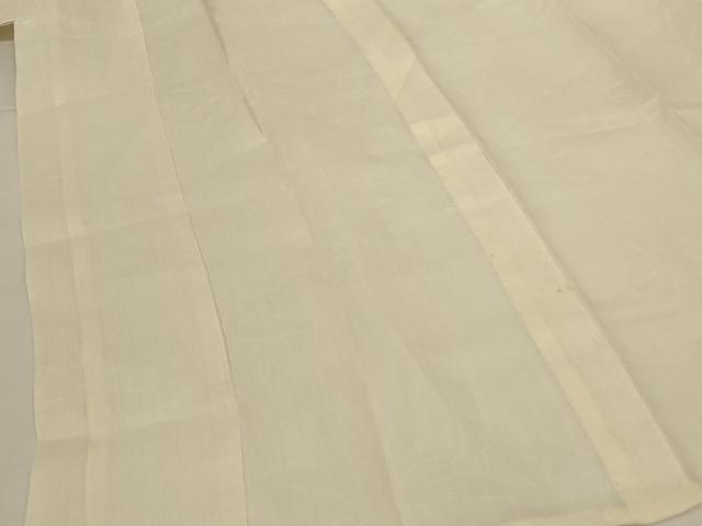 平和屋着物＊夏物 長襦袢 舞葉紋紗 鳥の子色 麻 AABH9446jd