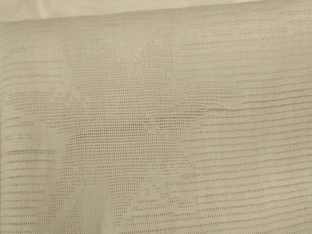 平和屋着物＊夏物 長襦袢 絽 流水舞葉文 鳥の子色 麻 AABH9447jd