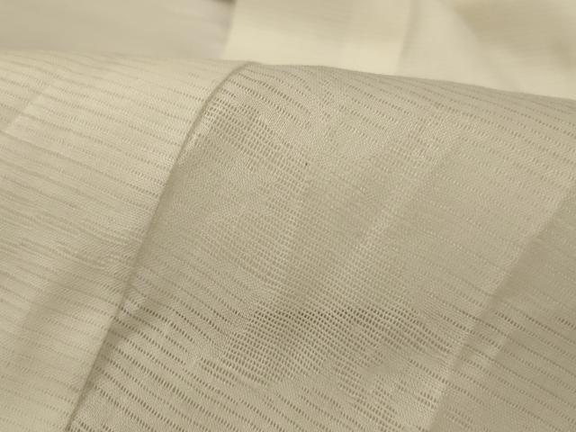 平和屋着物＊夏物 長襦袢 絽 流水舞葉文 鳥の子色 麻 AABH9447jd