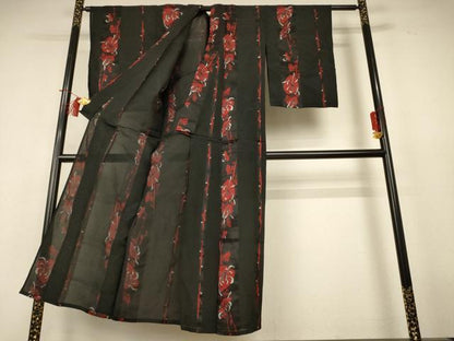 平和屋着物＊夏物 小紋 花間道 AABH9450jd