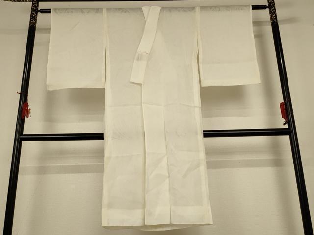 平和屋着物＊夏物 長襦袢 流水笹紋紗 鳥の子色 麻 AABH9453jd