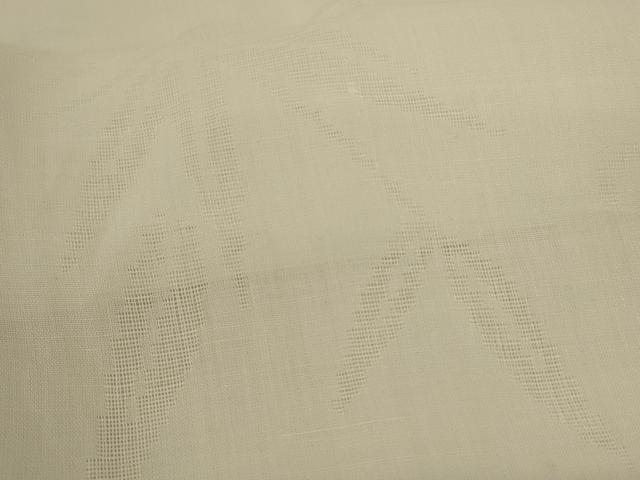 平和屋着物＊夏物 長襦袢 流水笹紋紗 鳥の子色 麻 AABH9453jd