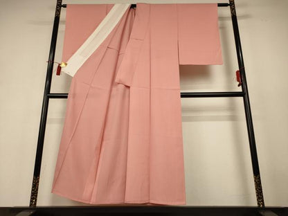 平和屋着物＊夏物 色無地 絽 宍色 正絹 逸品 AABH9459jd