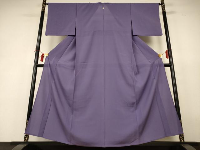 平和屋着物＊夏物 色無地 絽 鳩羽色 正絹 逸品 AABH9460jd