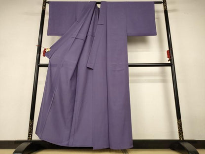 平和屋着物＊夏物 色無地 絽 鳩羽色 正絹 逸品 AABH9460jd