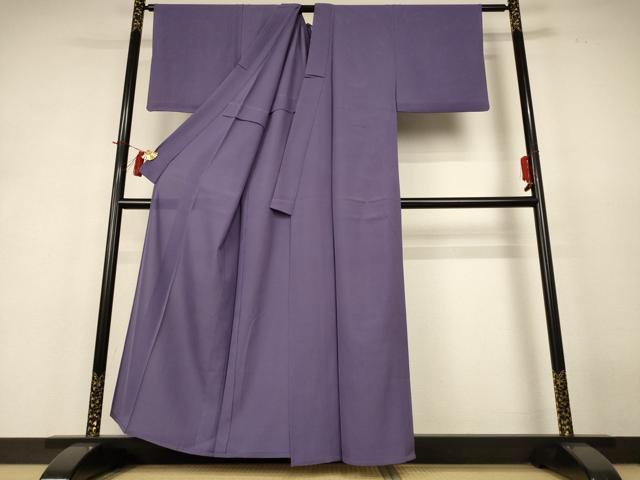 平和屋着物＊夏物 色無地 絽 鳩羽色 正絹 逸品 AABH9460jd