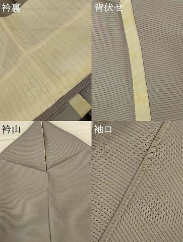 平和屋着物＊夏物 色無地 絽 利休白茶色 正絹 逸品 AABH9461jd