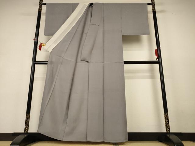 平和屋着物＊夏物 色無地 絽 利休白茶色 正絹 逸品 AABH9461jd