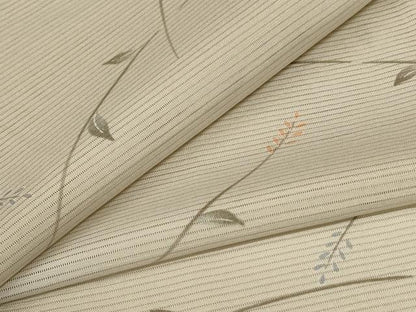 平和屋着物＊夏物 小紋 絽 枝葉文 洗える着物 AABH9467jd