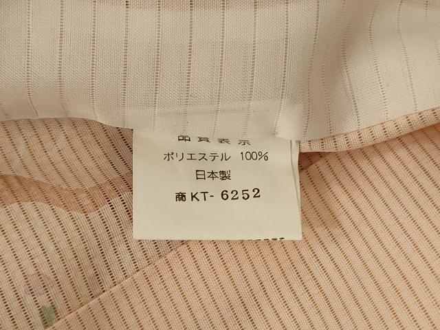 平和屋着物＊夏物　小紋　絽　草花文　洗える着物　AABH9472jd