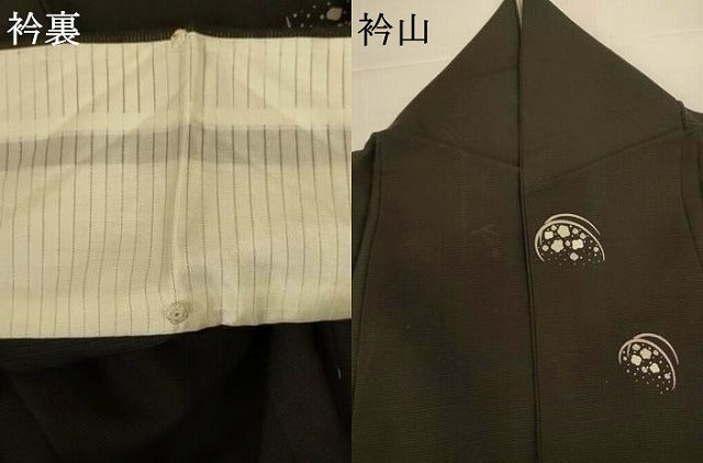 平和屋着物＊夏物 小紋 絽 芝花文 正絹 逸品 AABH9475jd