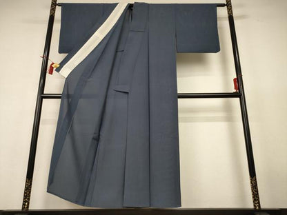 平和屋着物＊夏物 色無地 絽 錆鼠色 正絹 逸品 AABH9479jd