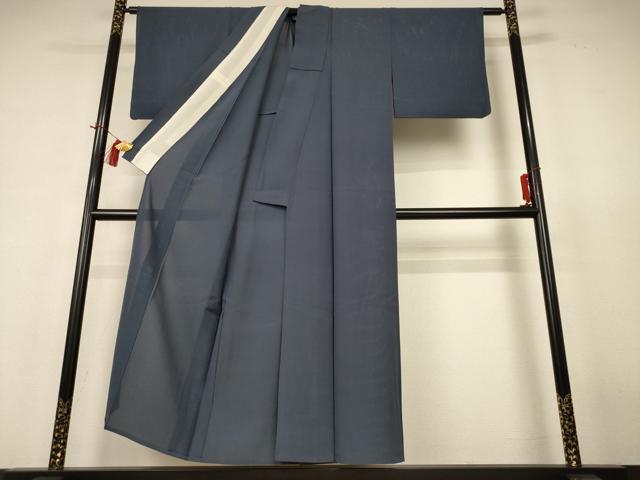 平和屋着物＊夏物 色無地 絽 錆鼠色 正絹 逸品 AABH9479jd