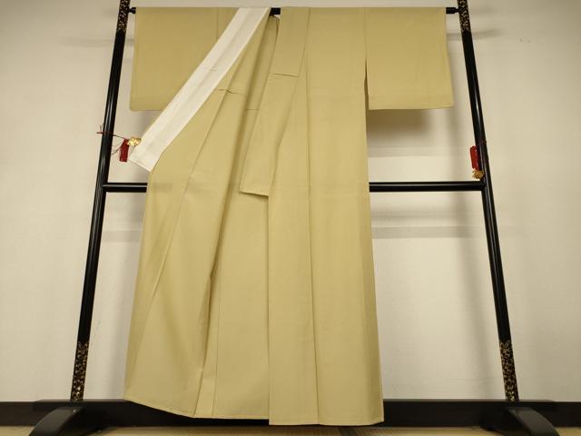 平和屋着物＊夏物 色無地 絽 木蘭色 正絹 逸品 AABH9480jd