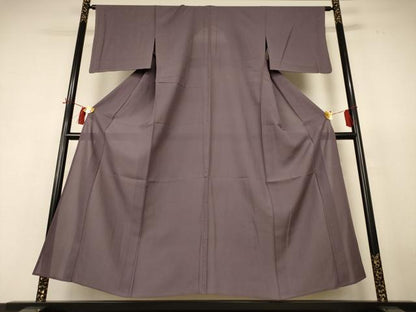 平和屋着物＊夏物 色無地 絽 江戸鼠色 正絹 逸品 AABH9481jd