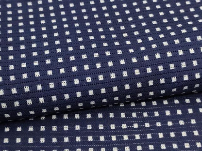 平和屋着物＊夏物 男性 小紋・浴衣兼用 綿絽 格子 綿 逸品 AABH9485jd