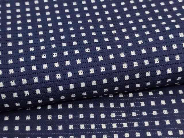 平和屋着物＊夏物 男性 小紋・浴衣兼用 綿絽 格子 綿 逸品 AABH9485jd