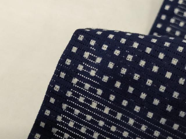 平和屋着物＊夏物 男性 小紋・浴衣兼用 綿絽 格子 綿 逸品 AABH9485jd