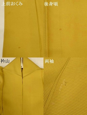 平和屋着物＊夏物 色無地 絽 玉蜀黍色 正絹 逸品 AABH9490jd