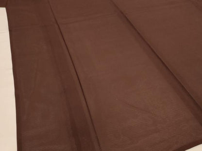 平和屋着物＊夏物 色無地 絽 赤墨色 正絹 逸品 未使用 AABH9492jd