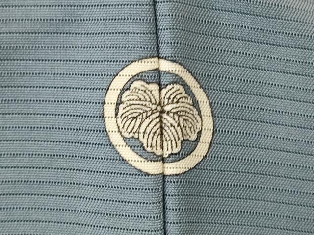 平和屋着物＊夏物　色無地　絽　湊鼠色　正絹　逸品　AABH9498jd