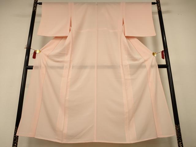 平和屋着物＊夏物 色無地 絽 洗柿色 正絹 逸品 AABH9499jd
