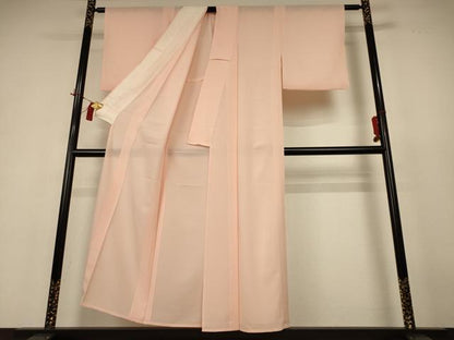 平和屋着物＊夏物 色無地 絽 洗柿色 正絹 逸品 AABH9499jd