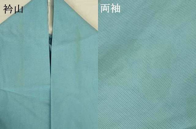 平和屋着物＊夏物　色無地　絽　水色　正絹　逸品　AABH9507jd