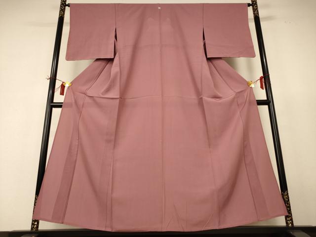 平和屋着物＊夏物 色無地 絽 蘇芳香色 正絹 逸品 AABH9510jd