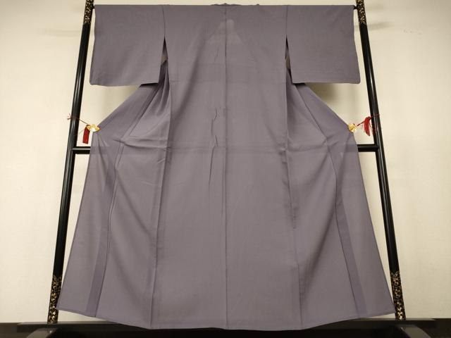 平和屋着物＊夏物　色無地　縦絽　江戸鼠色　正絹　逸品　AABH1988ck 平和屋着物＊夏物 色無地 絽 源氏鼠色 正絹 逸品 AABH9512jd